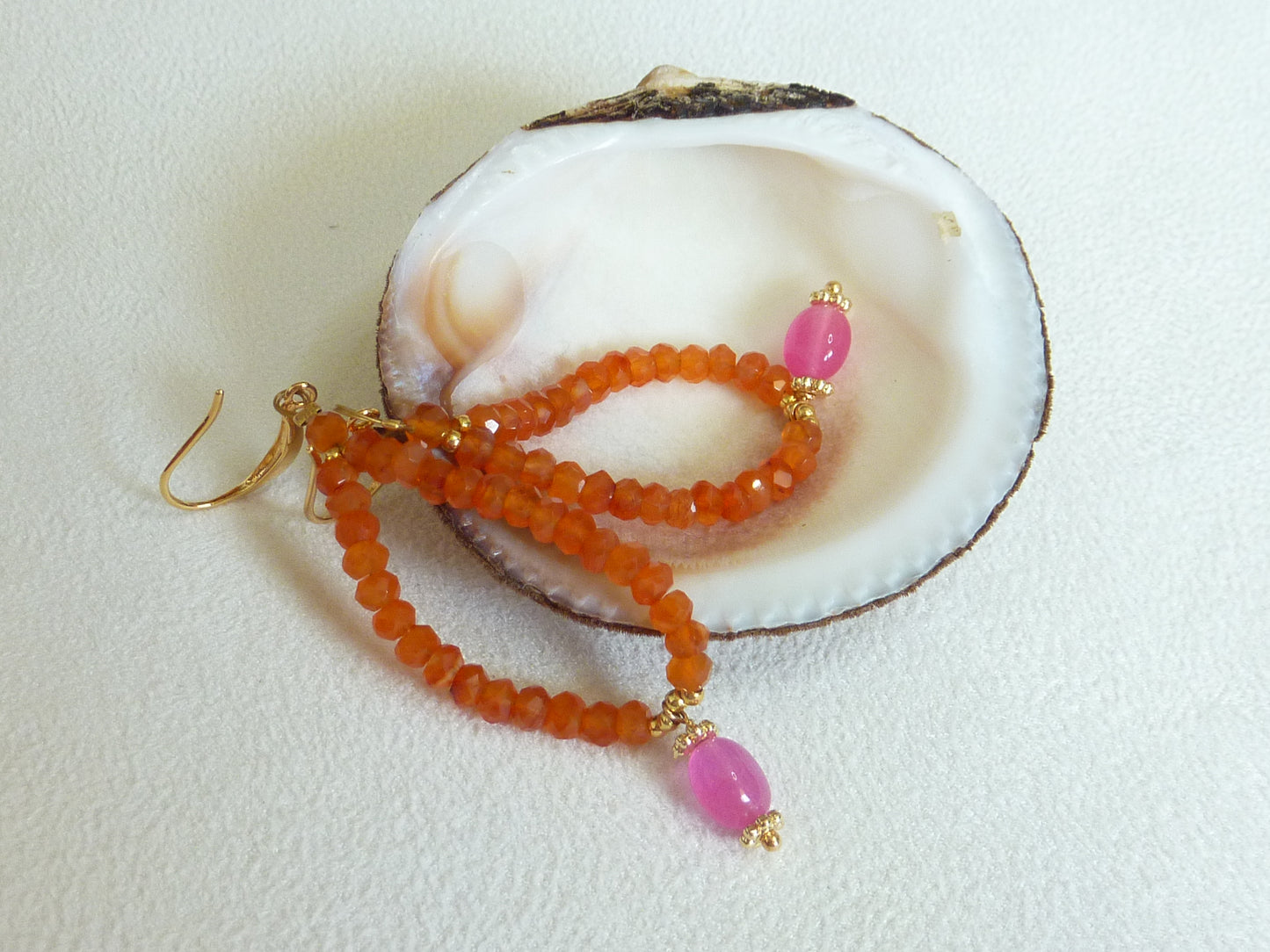 Jaipuri | Boucles d’oreilles de cornaline
