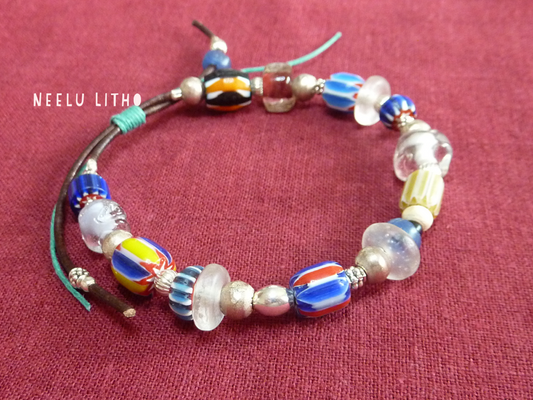 Nairobi | Bracelets de perles ethniques et argent