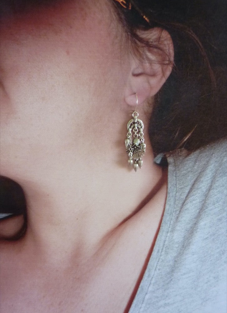 Hazari | Boucles d’oreilles à breloques plaqué argent