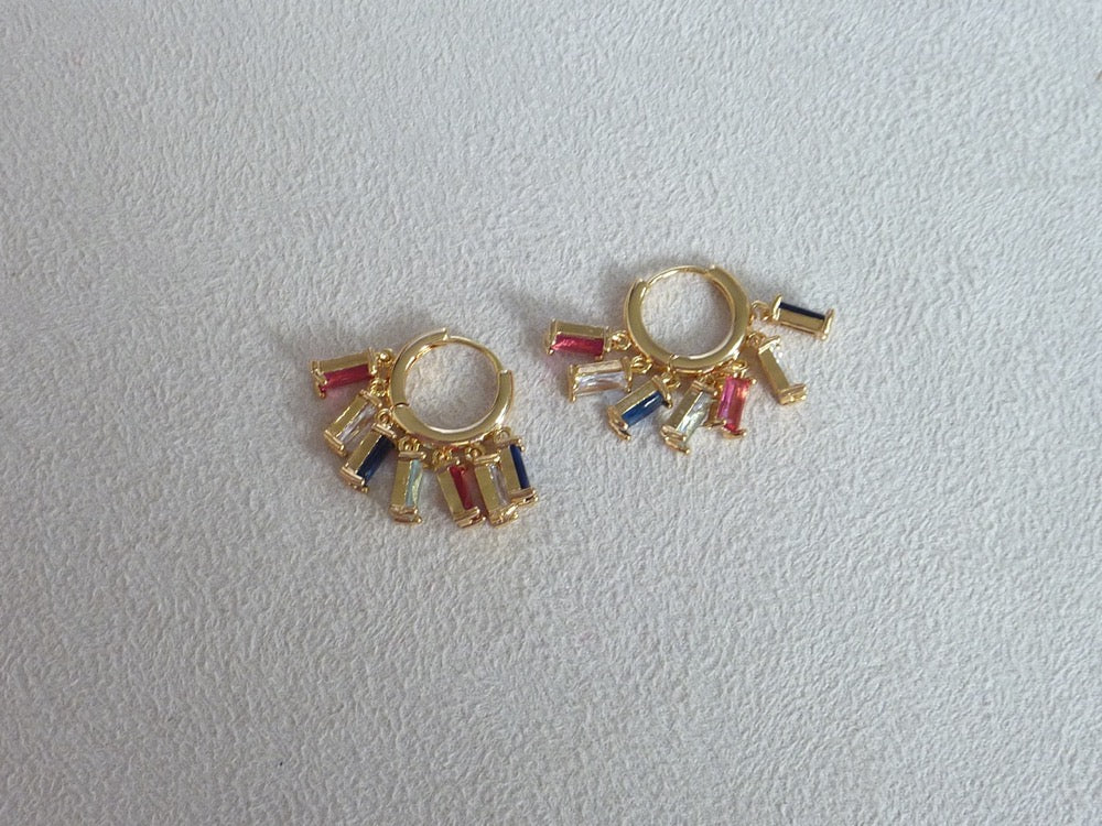 Gabriella blue | Boucles d’oreilles créoles