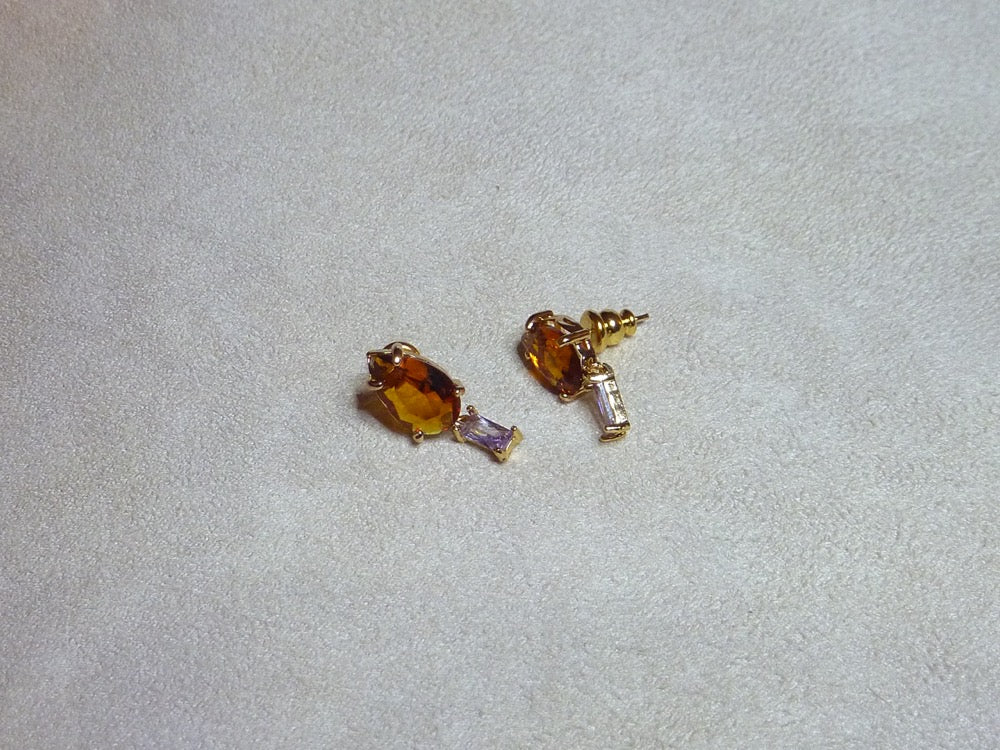 Raki | Boucles d'oreilles de cristaux colorés