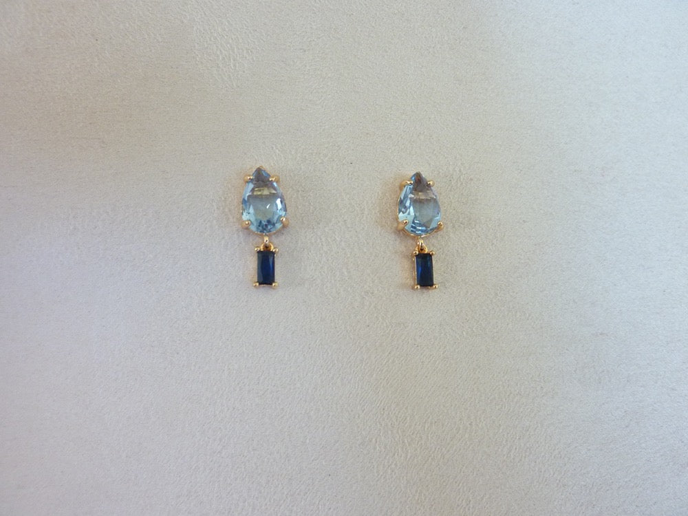 Raki | Boucles d'oreilles de cristaux colorés