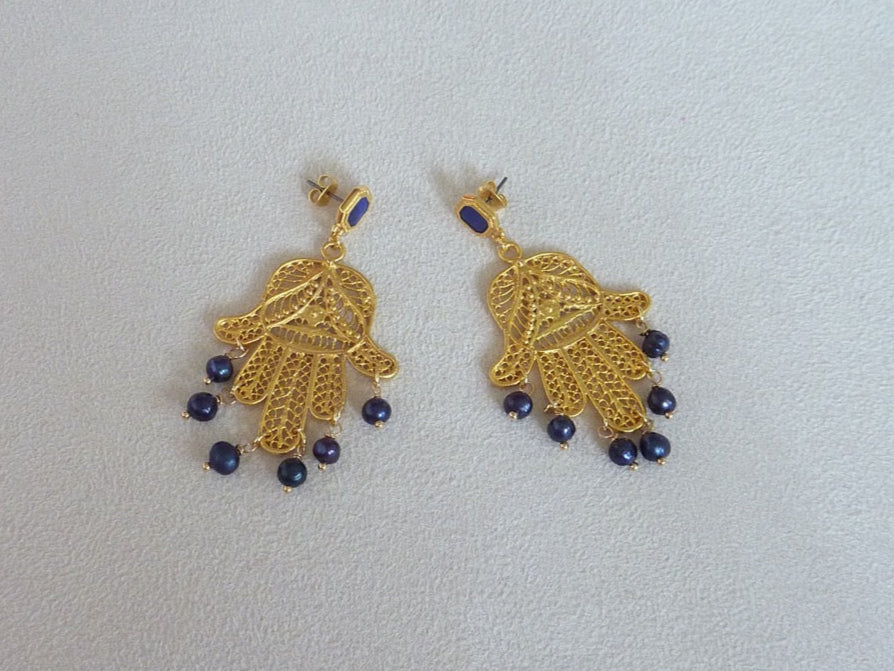 Indian style tassel earrings