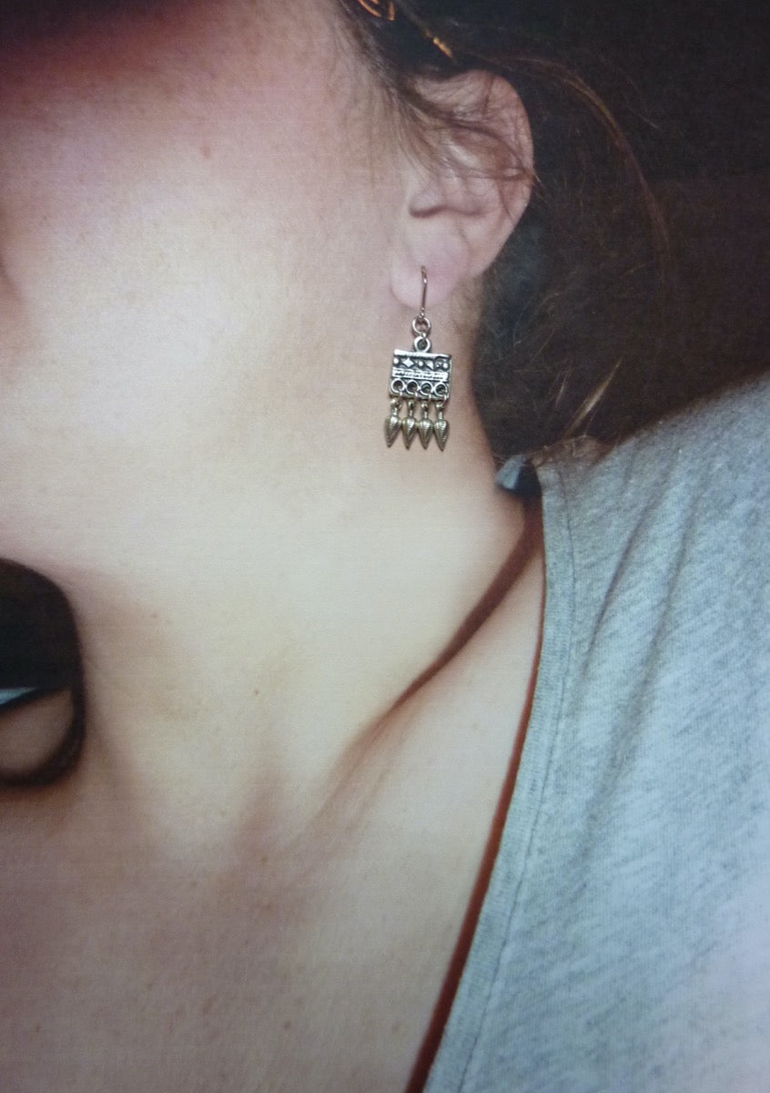 Aarthi | Boucles d’oreilles à breloques plaqué argent