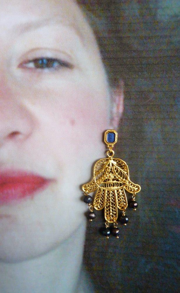 Indian style tassel earrings