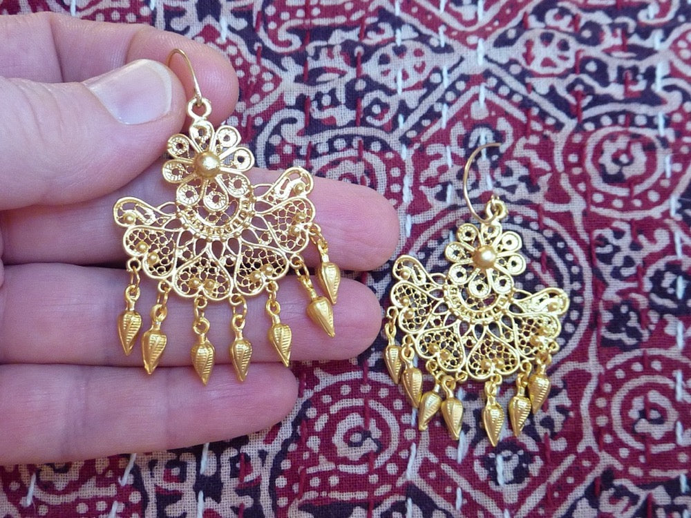 Indian style tassel earrings