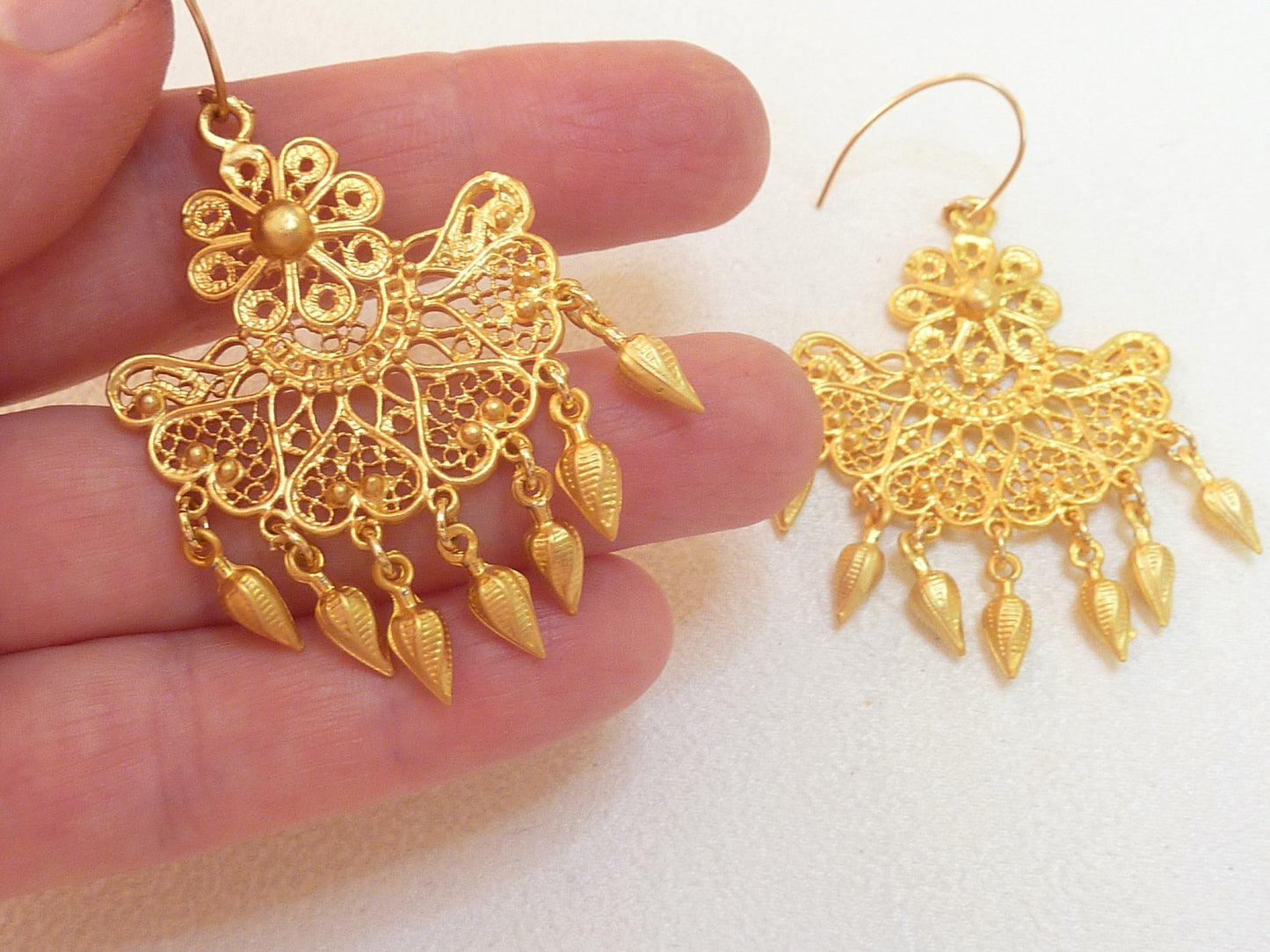 Indian style tassel earrings