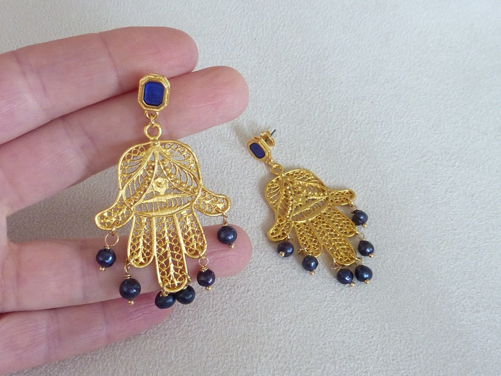 Indian style tassel earrings