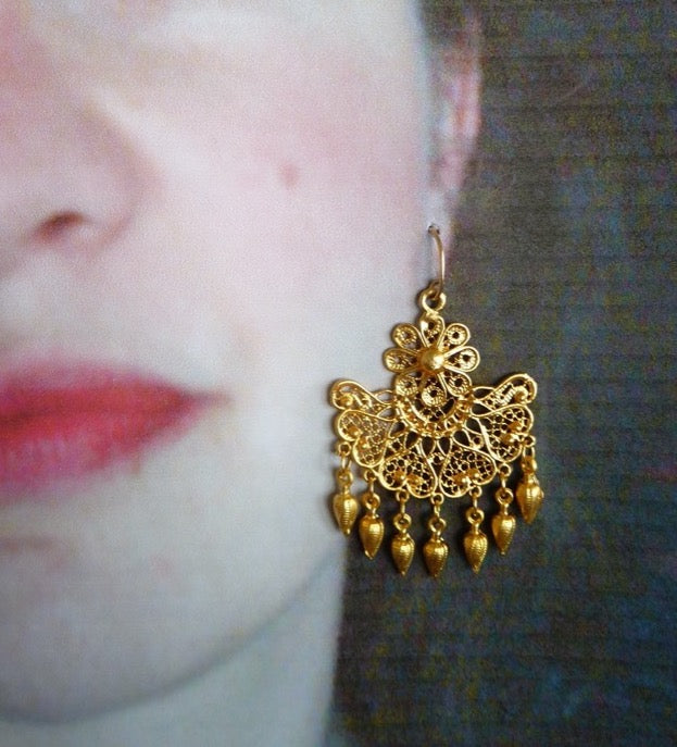 Indian style tassel earrings