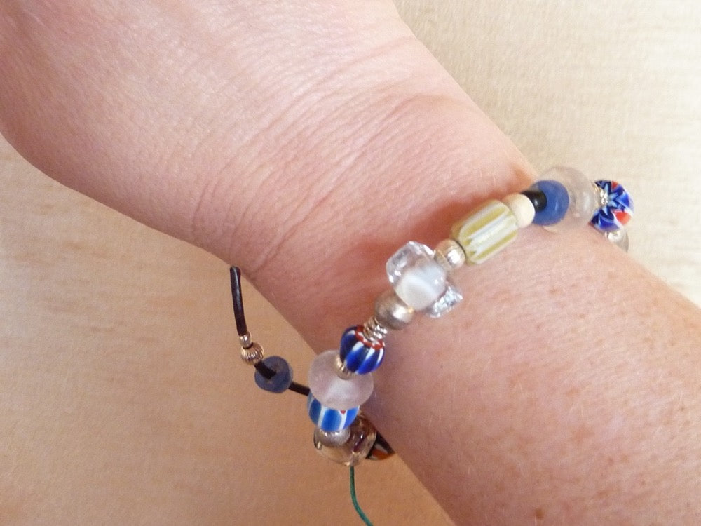 Nairobi | Bracelets de perles ethniques et argent