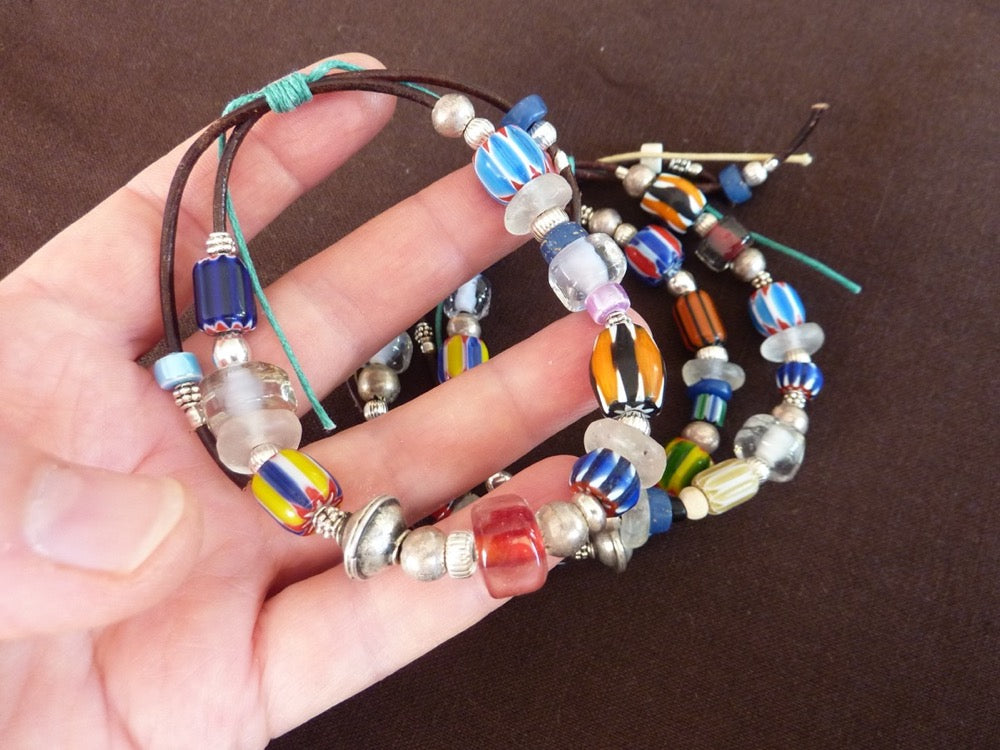 Nairobi | Bracelets de perles ethniques et argent