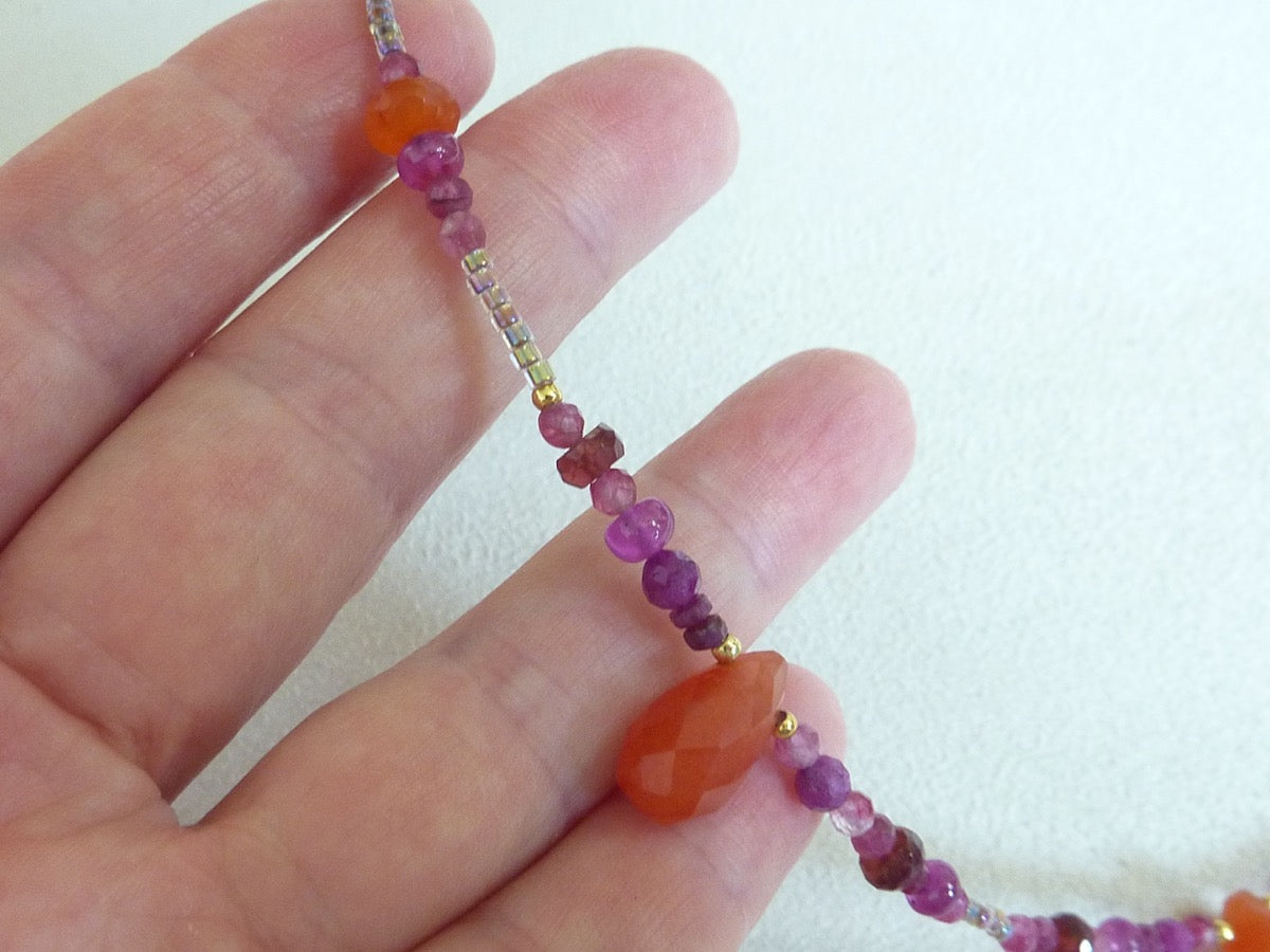 Madhuri | Collier gouttes de cornaline