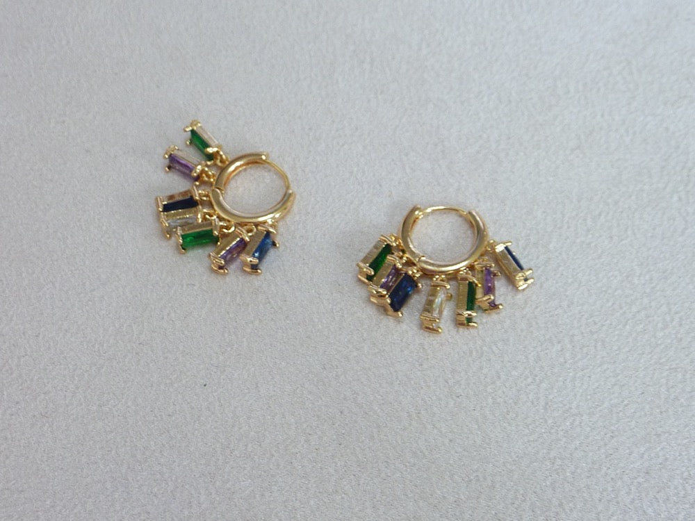 Gabriella blue | Boucles d’oreilles créoles