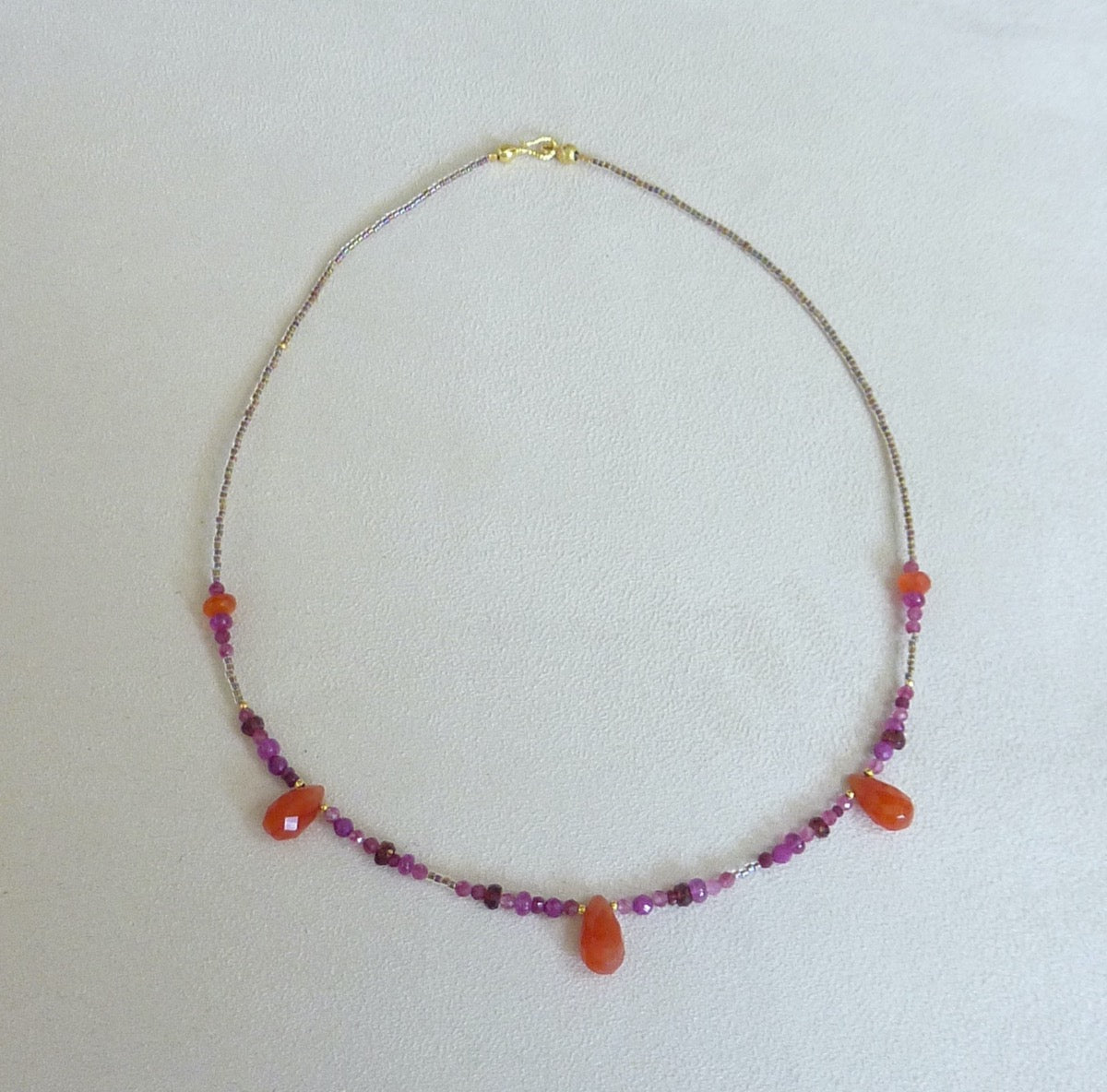 Madhuri | Collier gouttes de cornaline