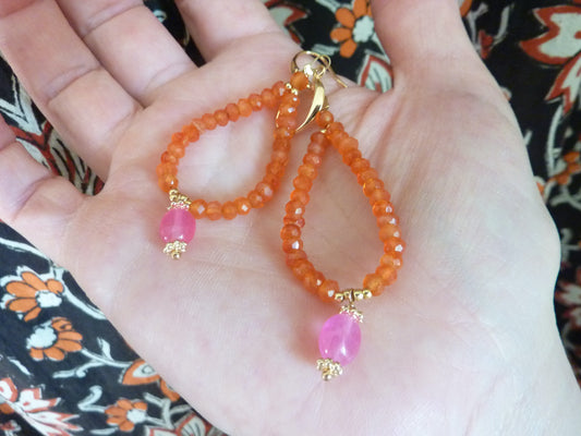 Jaipuri | Boucles d’oreilles de cornaline