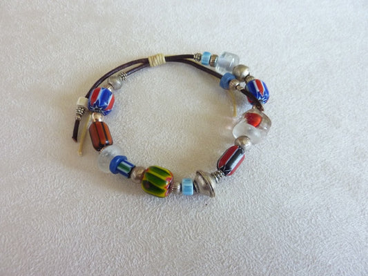 Tribal style bracelet for souls who love distant travels, adjustable size (18 to 22+)