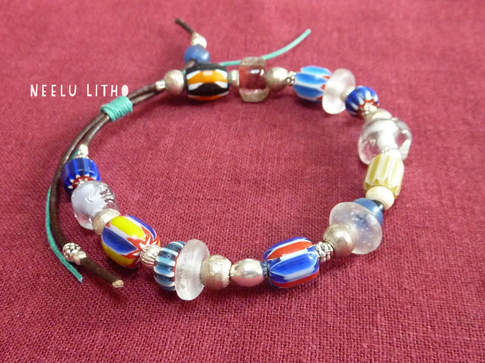 Tribal style bracelet for souls who love distant travels, adjustable size (18 to 22+)