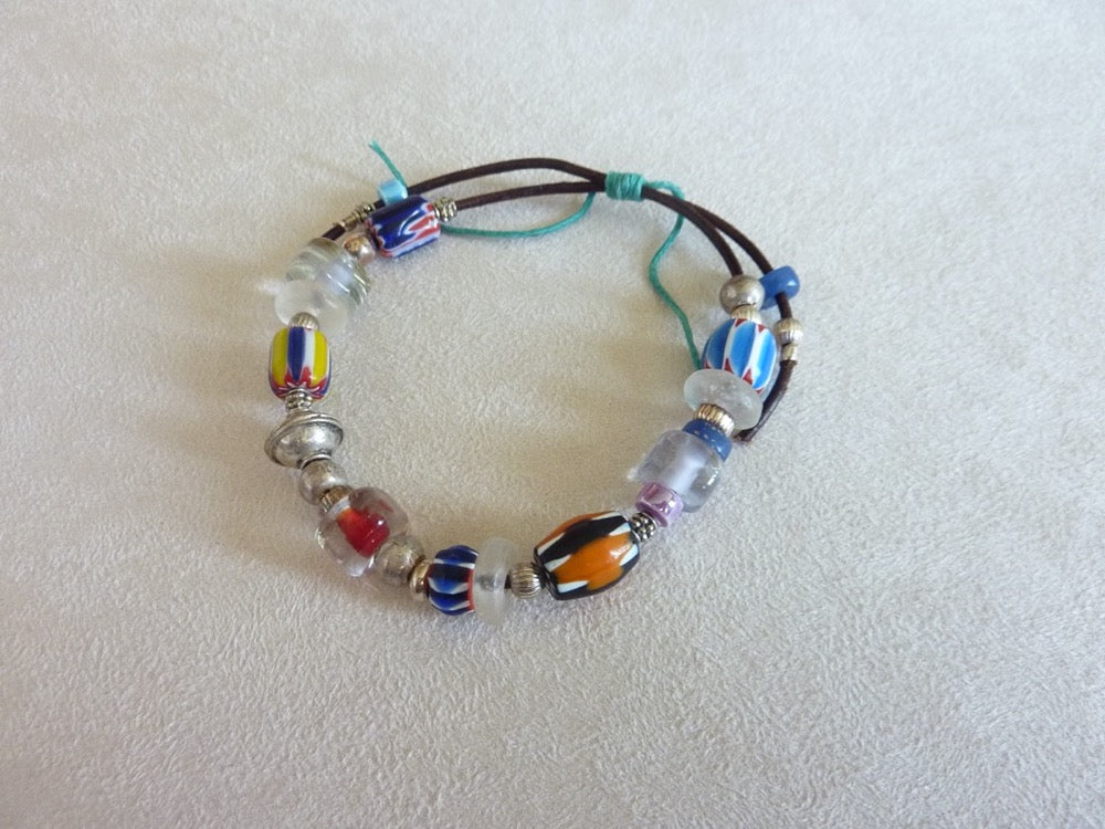 Tribal style bracelet for souls who love distant travels, adjustable size (18 to 22+)